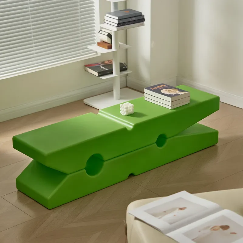 Modern Plastic Low Stool Creative Long Bench For Living Room Simple Household Footrest Small Seat For Kids Shoe Changing Area