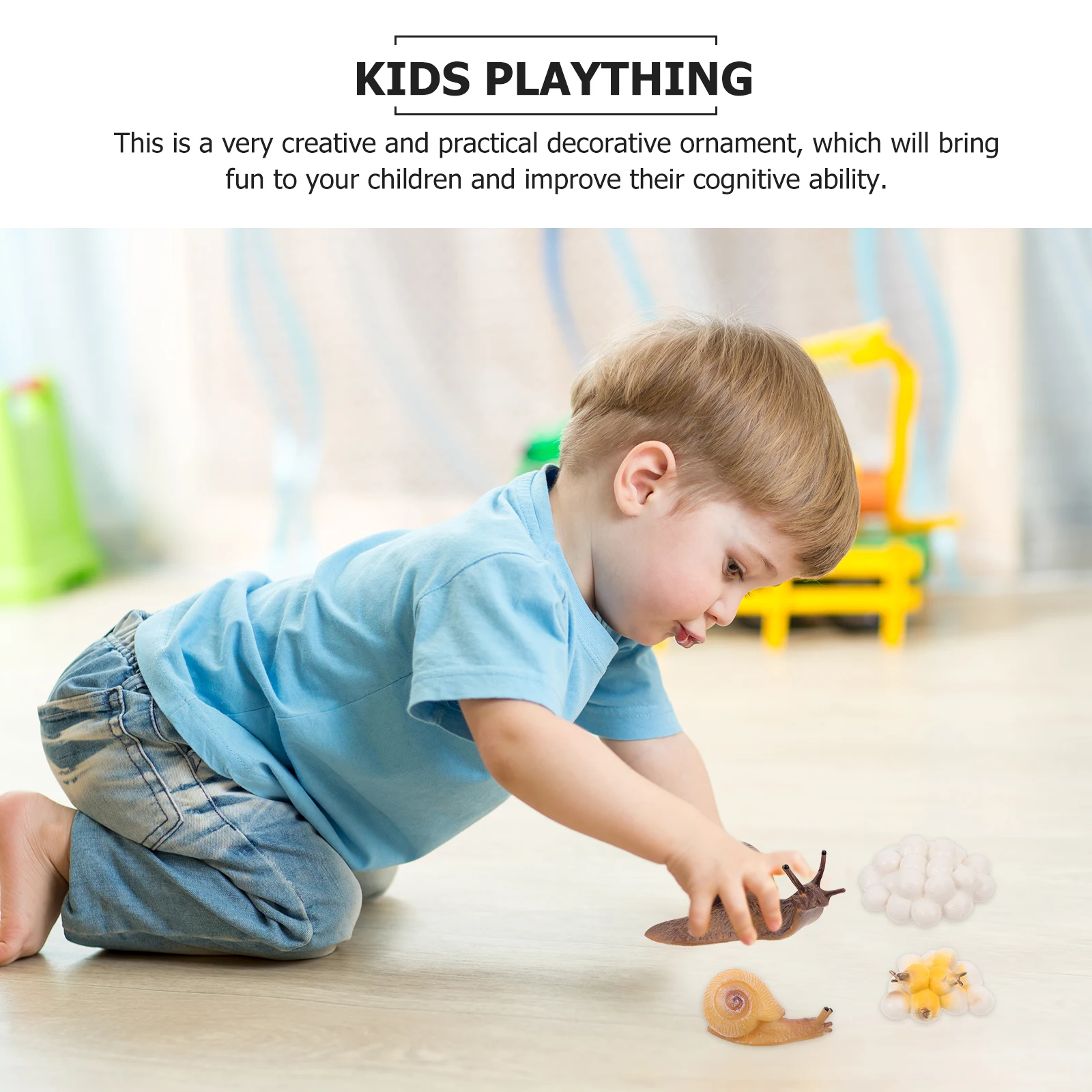 4 قطع من تماثيل دورة نمو القواقع ألعاب بلاستيكية للأطفال ديكور تعليمي حلي متجر حديقة المنزل