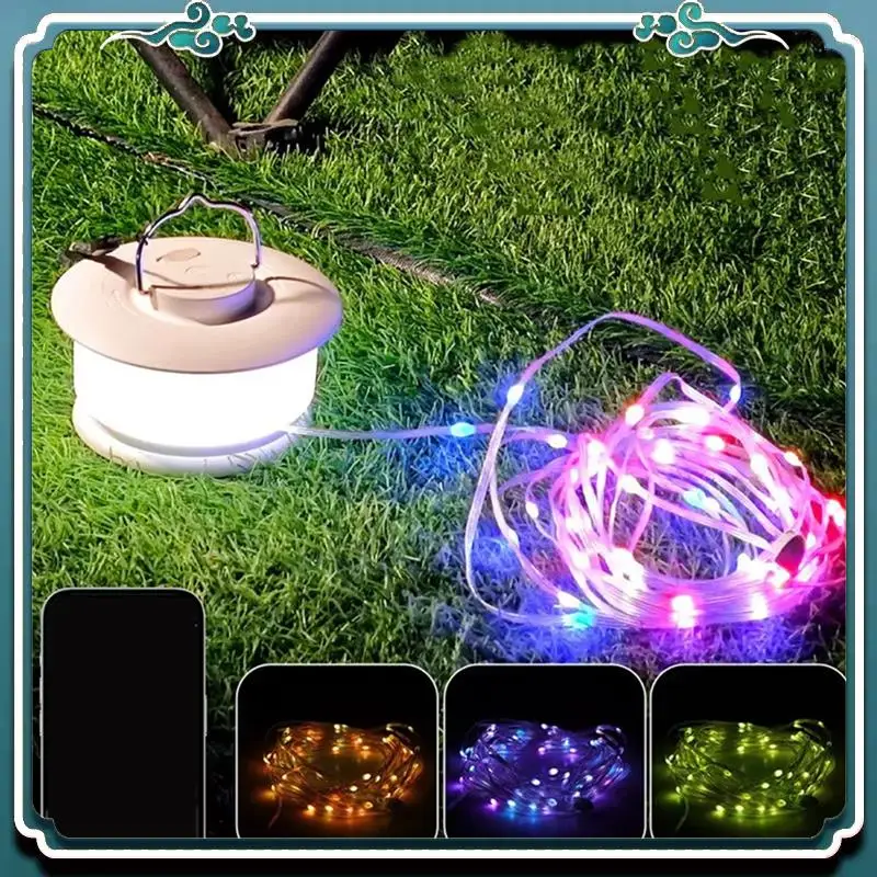 

Reliable Outdoor Portable Camping Tent With Atmosphere Light, USB Charging With Retractable Storage And Line Light