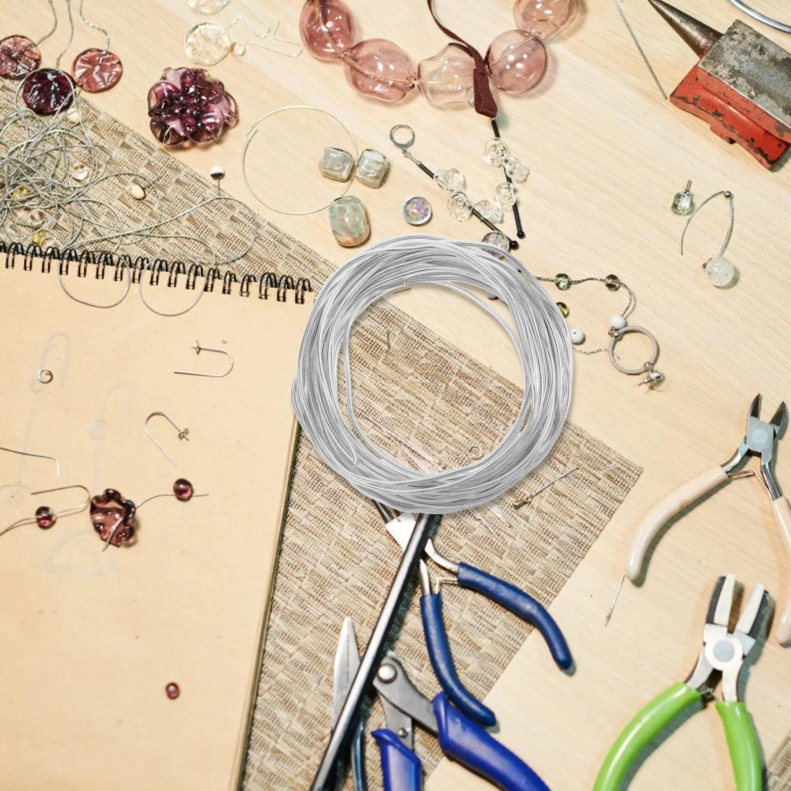 10M Silver Aluminum Wire Bendable Jewelry for DIY Bike Modification Gardening Sculpting Floral Making