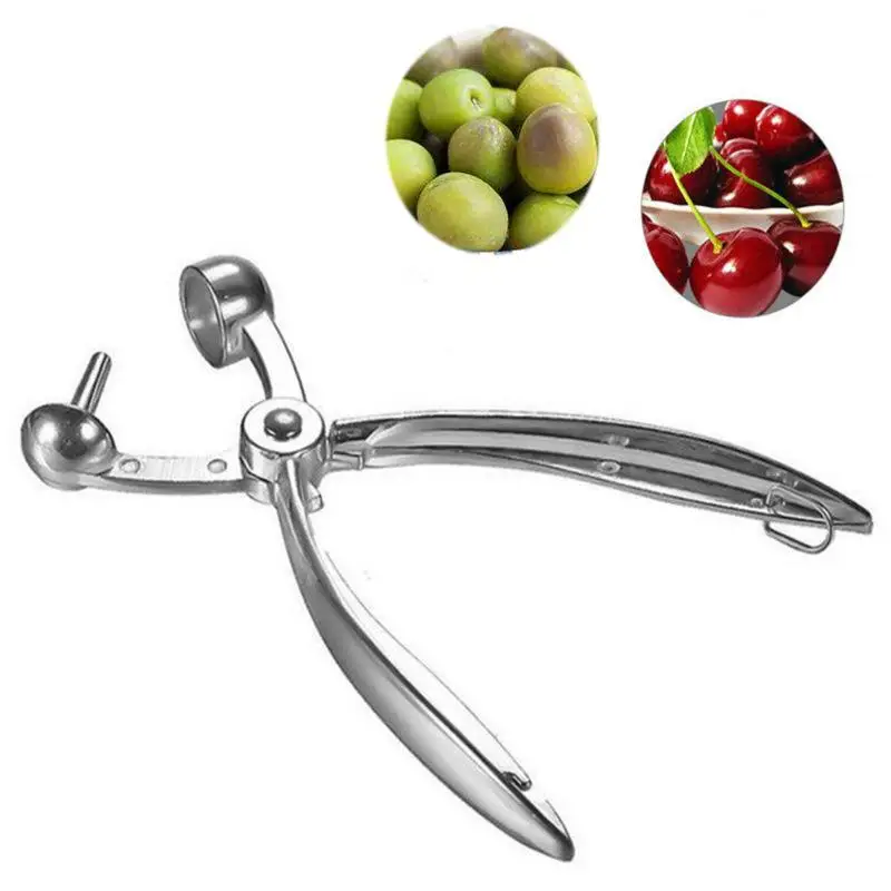 Cherry Fruit Kitchen Pitter Remover Olive Corer Remove Pit Tool Seed Gadge Fruit and Vegetable Kitchen Tools Nutcracker