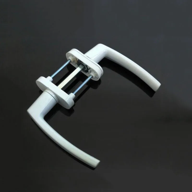 Plastic Steel Double-sided Door Handle Lock Sliding Push Door Handle 53-63MM Indoor Door Handle