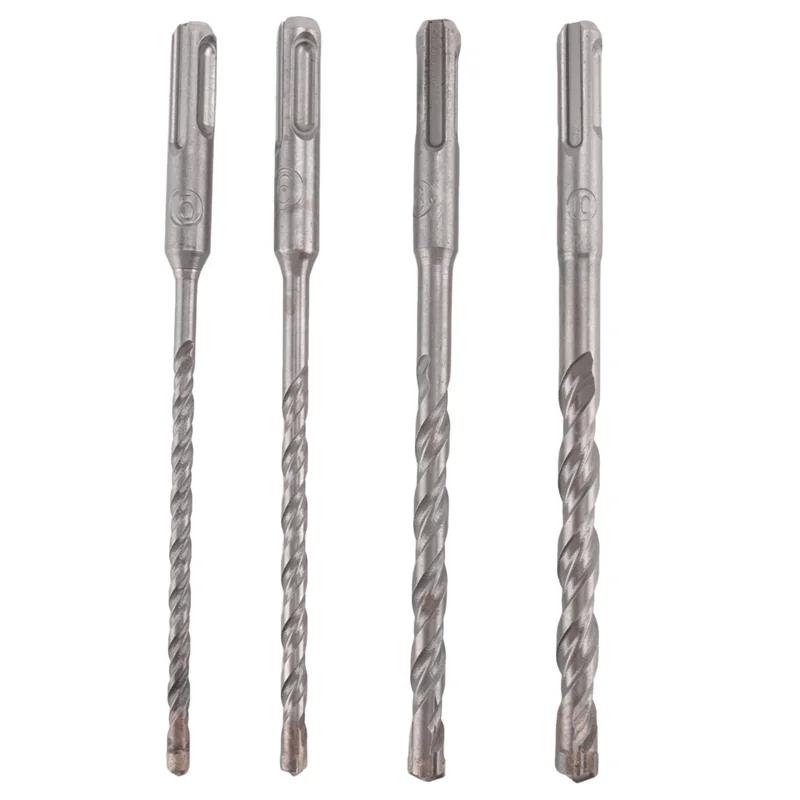 

B45C 7 Pcs SDS Plus Hammer Drill Bit Set, (4-Flute) For Concrete Brick Block Stone Masonry And Granite