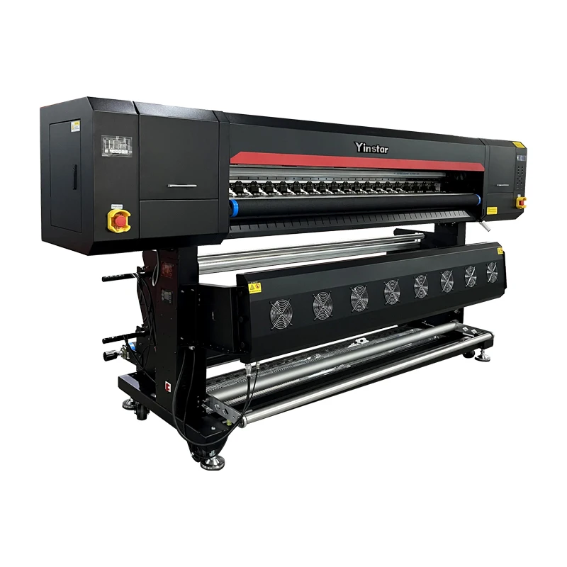 for High speed stable industrial sublimation printer i3200 heat printing machine for polyester fabric with air tension dancing