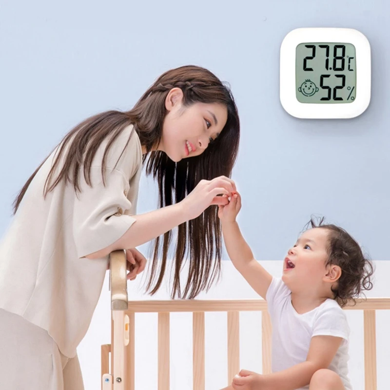 GTBL 미니 LCD 디지털 온도계 습도계, 실내 온도 습도 계량기 센서 게이지, 24 개