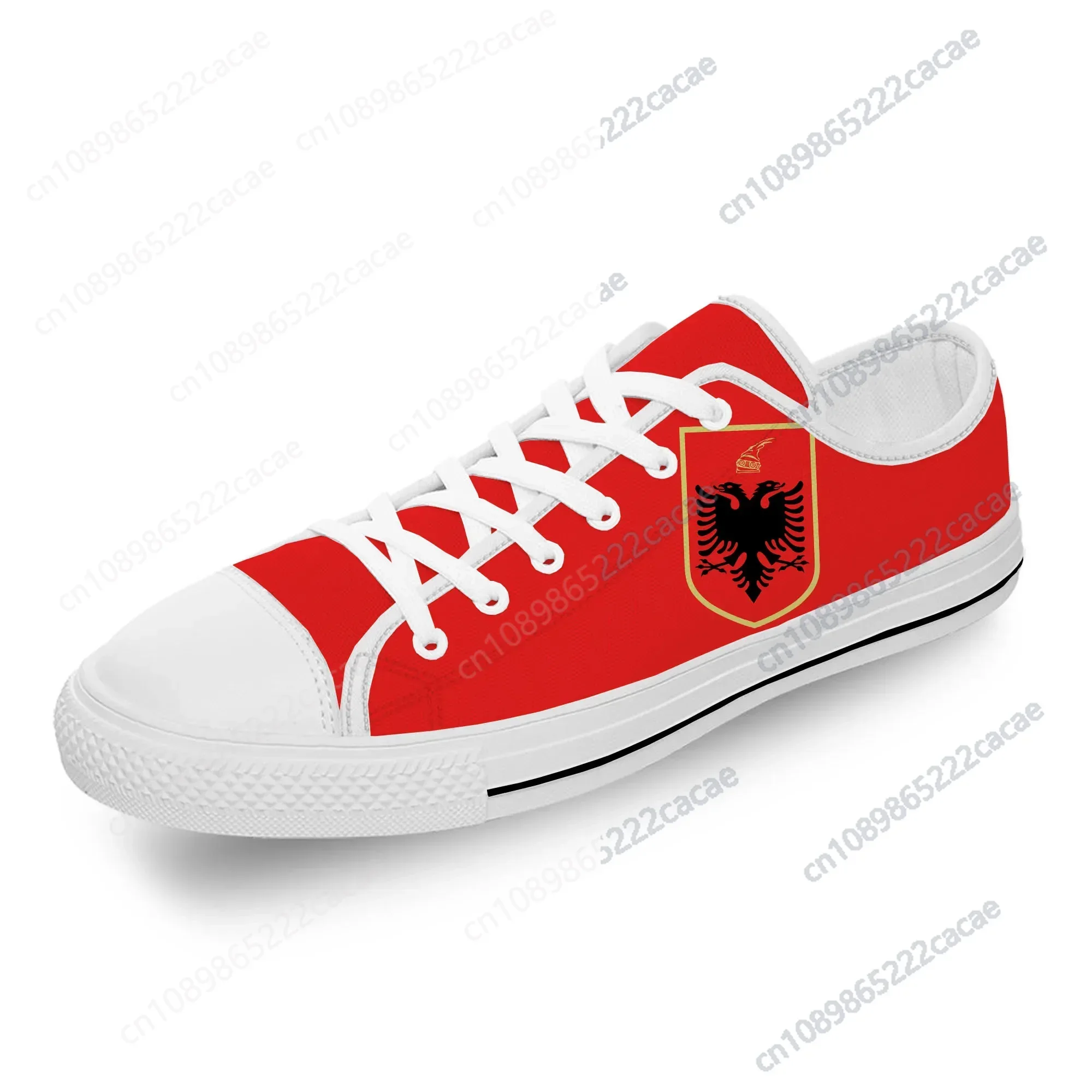 

Albania Flag Eagle Low Top Sneakers Mens Womens Teenager Casual Shoes Canvas Running Shoes 3D Print Breathable Lightweight shoe