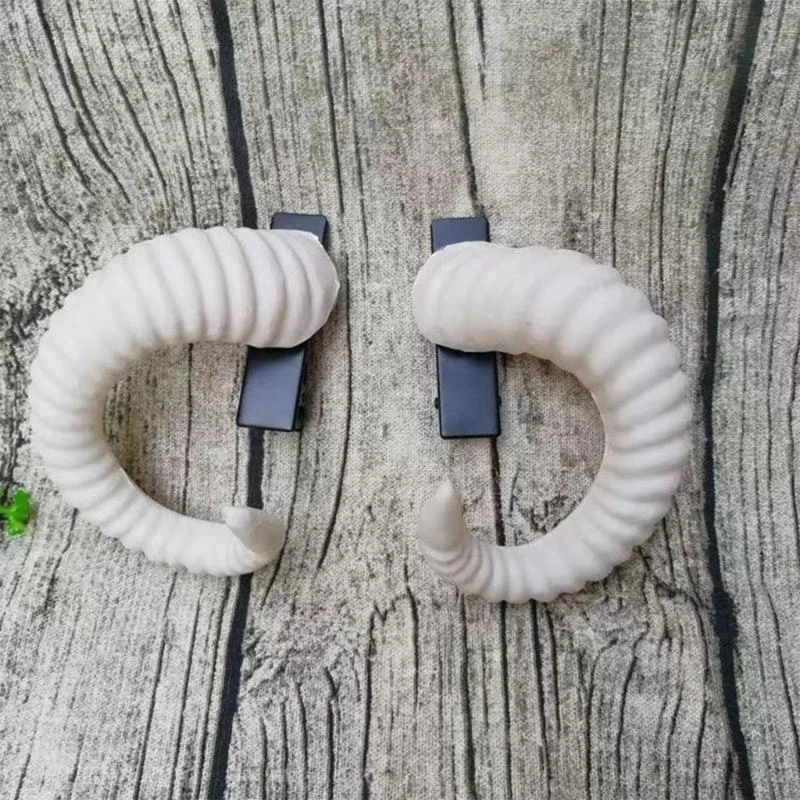 

1PAIR GOTHISC DEMONS HORN HEADSIECE HALLOWEEN COSPLAY HEADWEAR HEAVE HORGE HOMPSARY HARSE ACCOERS