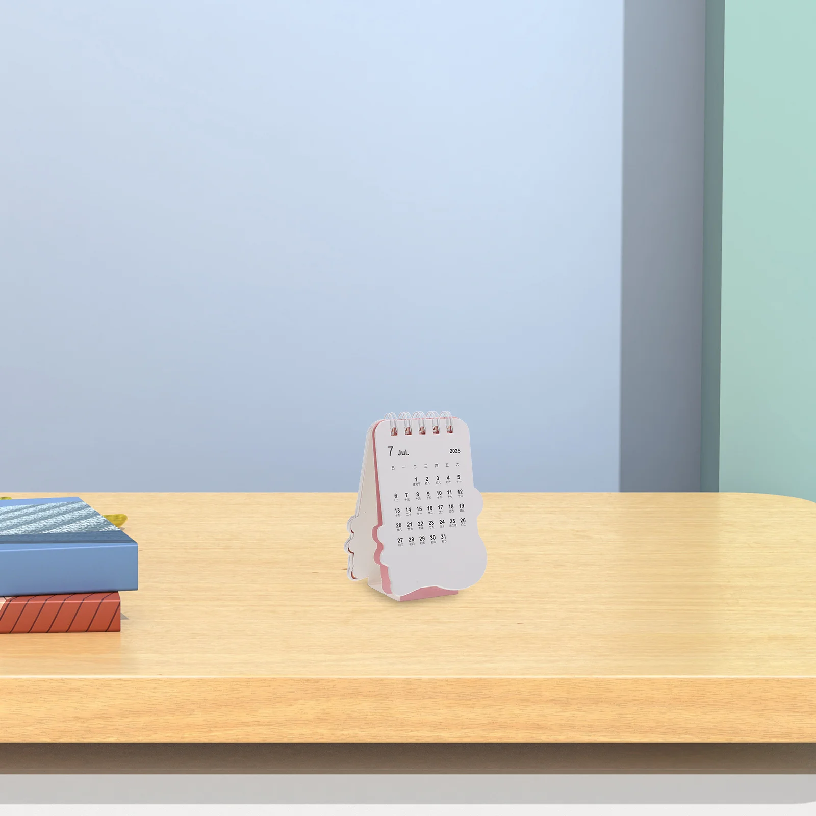 Office Desk Calendar Foldable Base Simple Desktop Calendar 2024-2025 Monthly Weekly Daily Use Home Accessory Home Supply