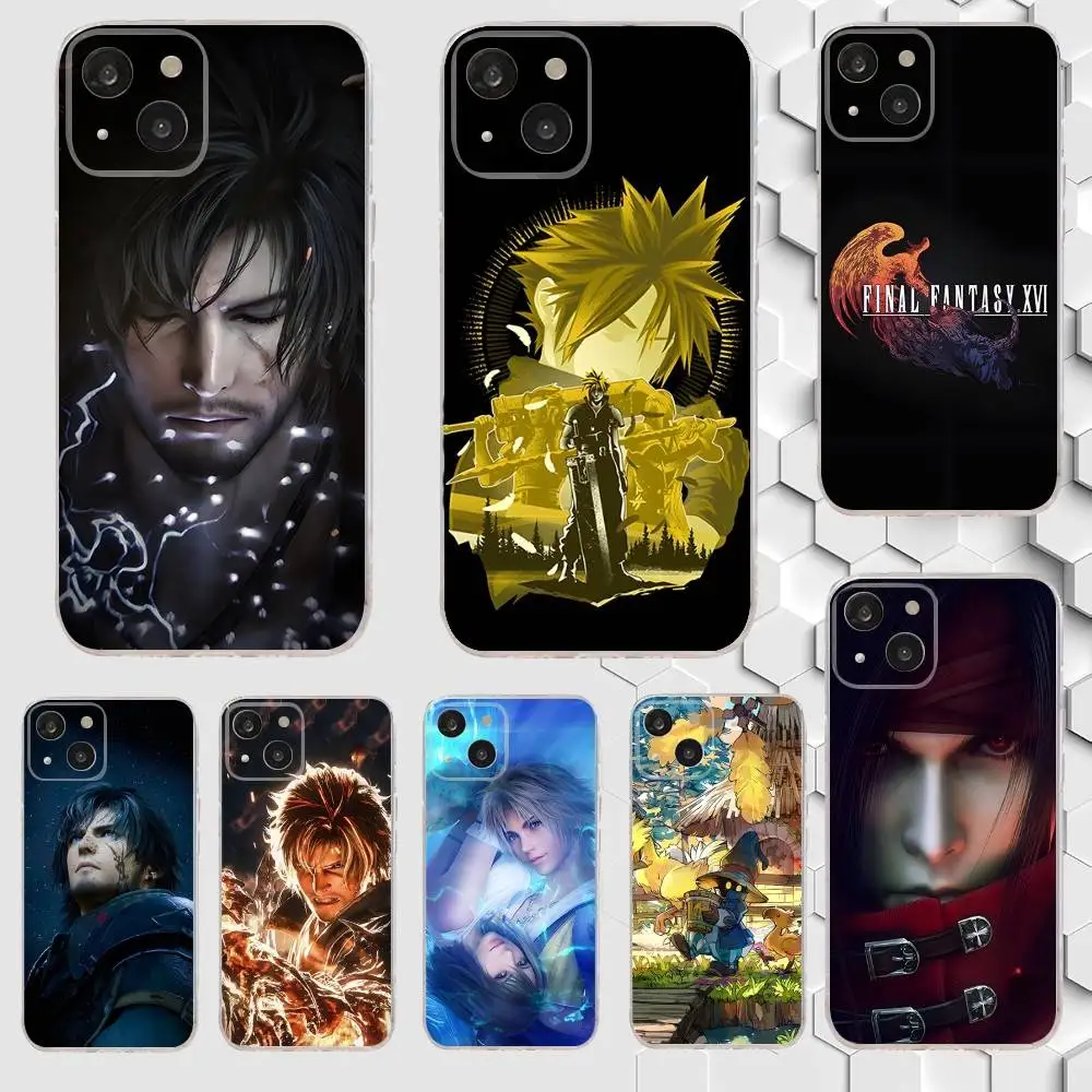 

Game F-Final F-Fantasy Phone Case For iPhone 17,16,15,14,13,12,11 Plus,Pro,Max,Air,XR,XS,X,7,8 Plus,SE,Mini Transparent Soft