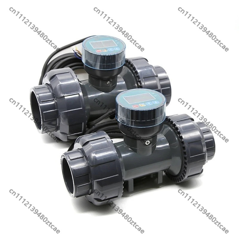 Smart Digital Water Meter 485 Signal PVC Flow Meter Acid Resistant for Farm Irrigation Water Treatment