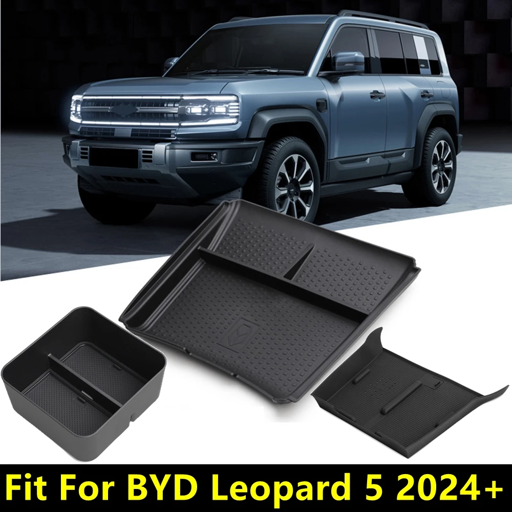 

Center Console Armrest Below Storage Box / Wireless Charging Pad Charger Mat Phone Cover Accessories For BYD Leopard 5 2024 2025