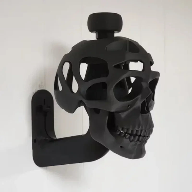 

2024 NEW 3d Skull Helmet Display Package Wall Mount Motorcycle Skull Helmets Holder Skull Horror Helmet Wall Mounted Hanger