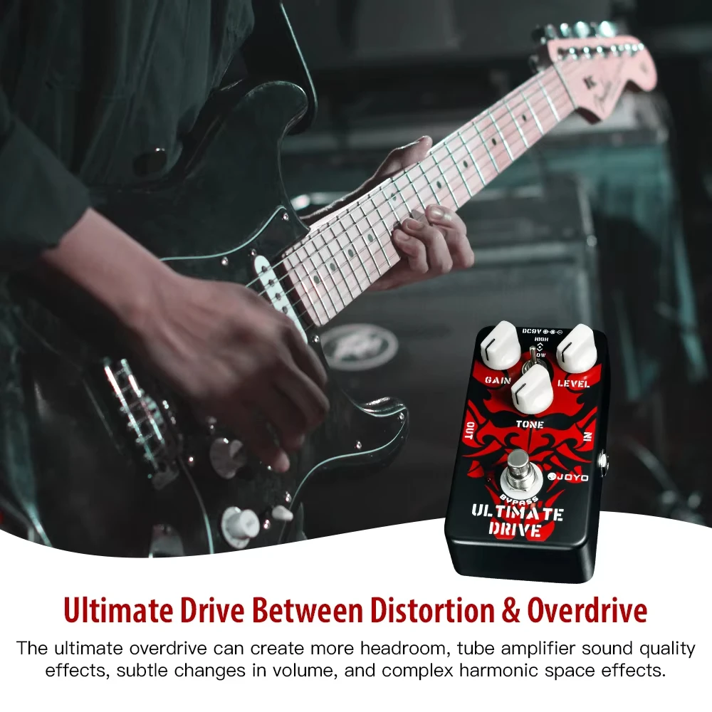 JOYO JF-02 Ultimate Drive Overdrive Guitar Effect Pedal Bordering-on-Distortion Overdrive Guitar Pedal view 2