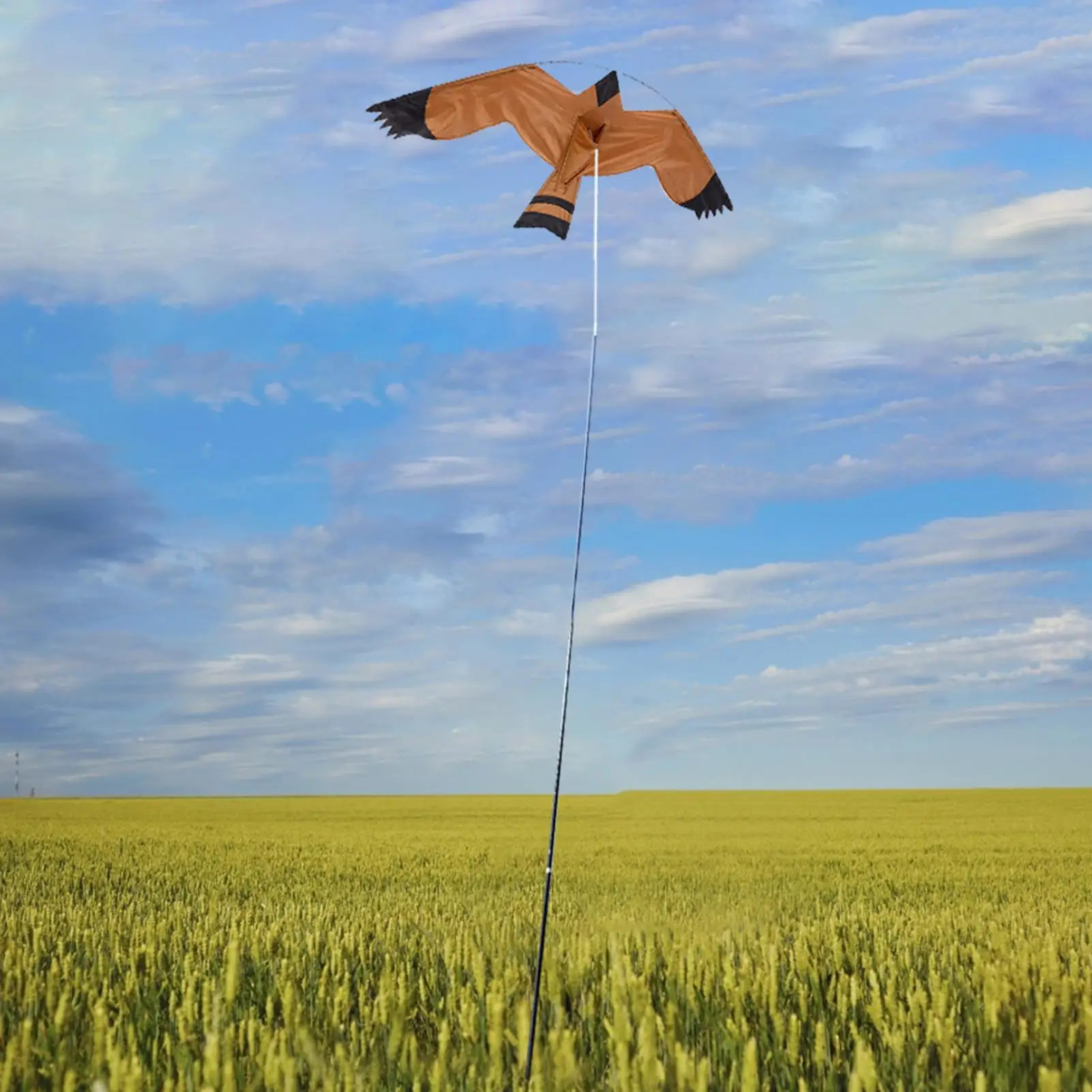 Nostick Emulation Flying Kite Bird Scarer Drive Kite Bird Repellent for Farm Garden Bird Pigeon Repellent Kite Without Pole