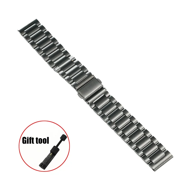 Pulseira de metal de 20mm 22mm para garmin vivoactive 3 4 5 banda relógio venu sq 2 plus 3 pulseira forerunner 645 245 255 265 965 955 correa