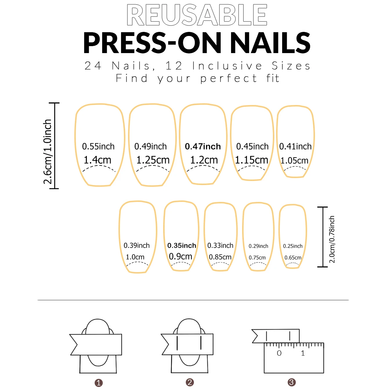 24 Stück: Verschönern Sie Ihren Look mit kurzen, quadratischen Kunstnägeln mit einem rosa-weißen Farbverlauf, 1 Nagelfeile & 1 Nagelkleber-Aufkleber-Set. – Detail 39