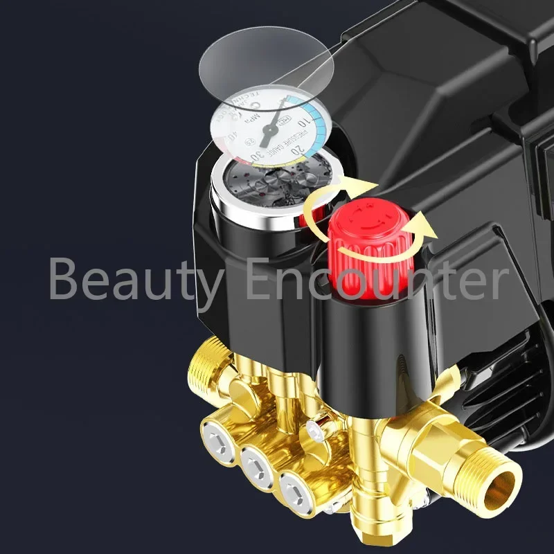 Home Car Wash Machine Artifact High Pressure 220V Small Portable Cleaning Machine Car Wash Water Gun Water Pump High Power 4800W