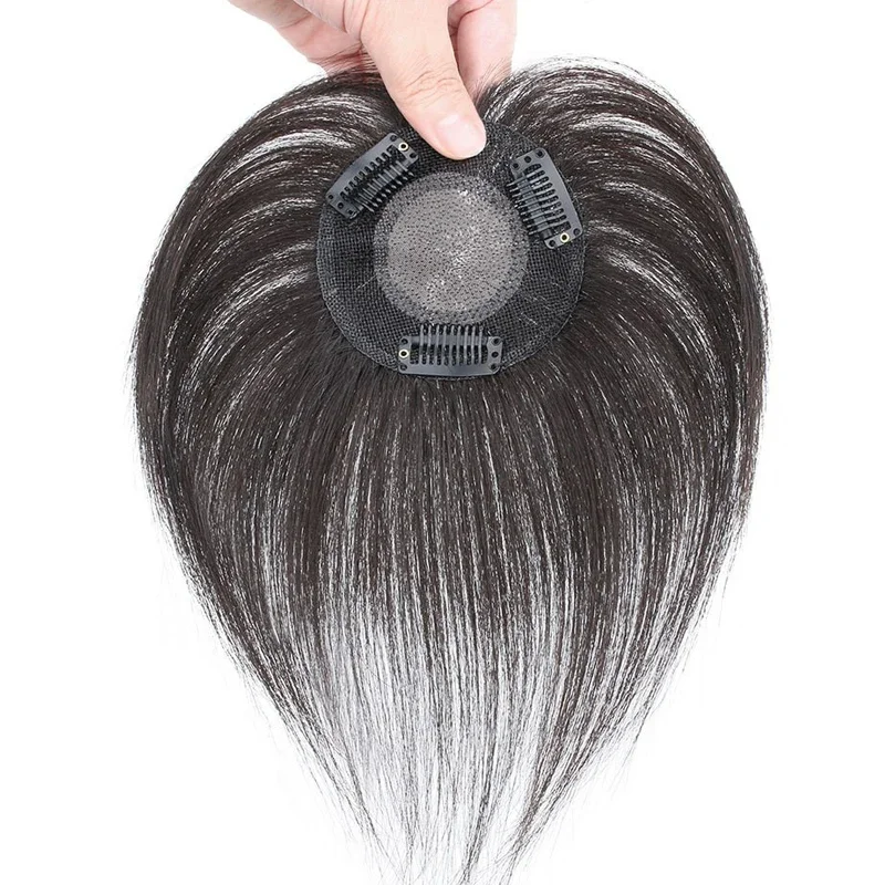 9x9 سنتيمتر قطعة شعر ريمي الشعر البشري الطبيعي السيدات توبر بسرعة زيادة حجم المبيعات للنساء ترقق الشعر وتغطية الشعر الرمادي #1