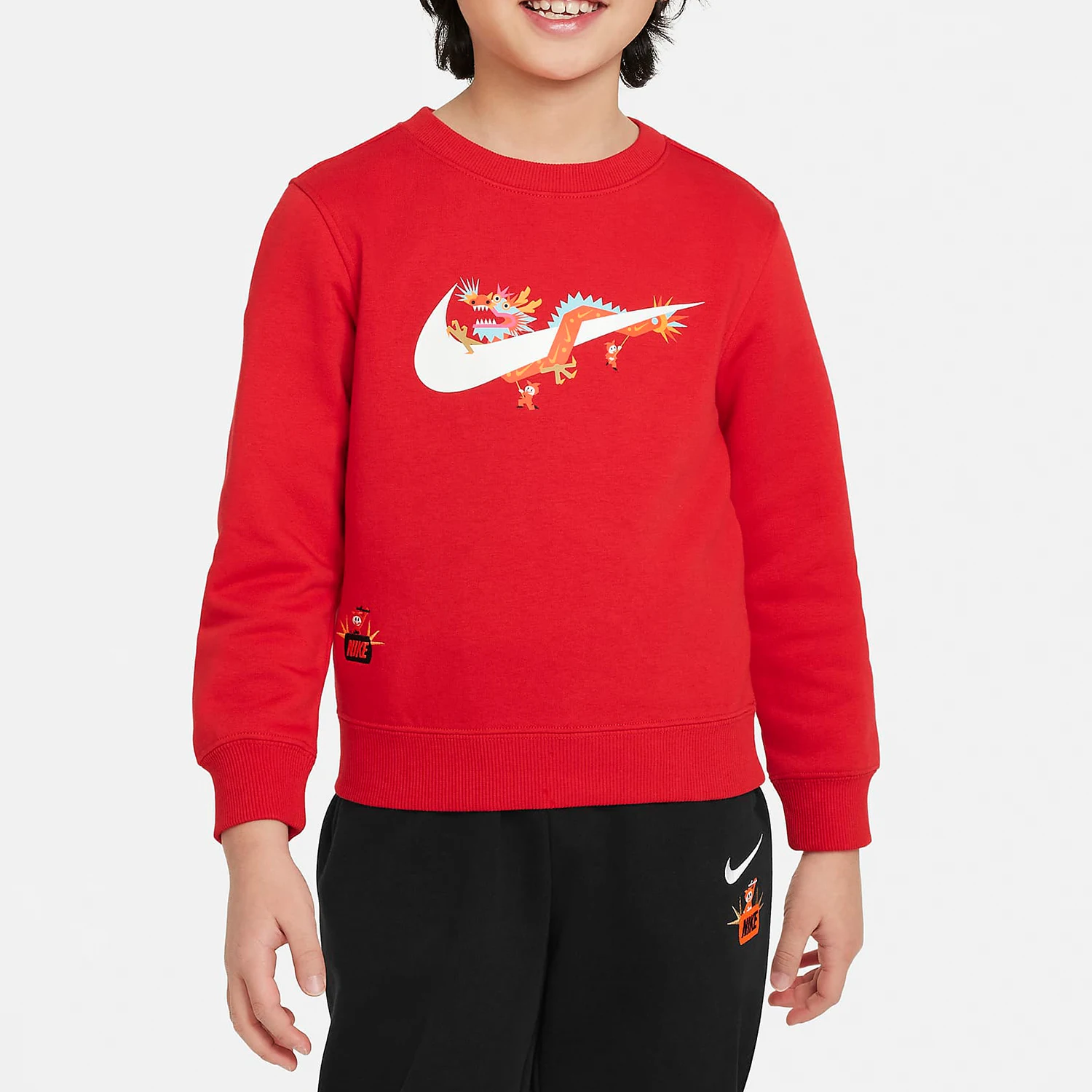 

Nike Official Genuine New Year Edition Kids' Fleece Crewneck Sweatshirt HF7125-657