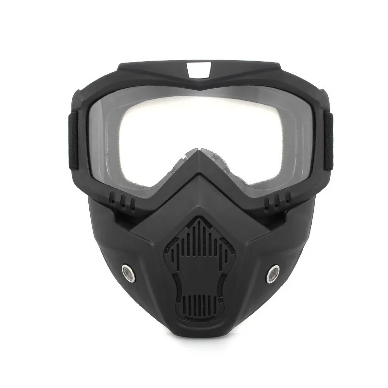 

Integrated Detachable Riding Mask, Windproof Sandproof, Wide View for Motorcycle & ATV Users