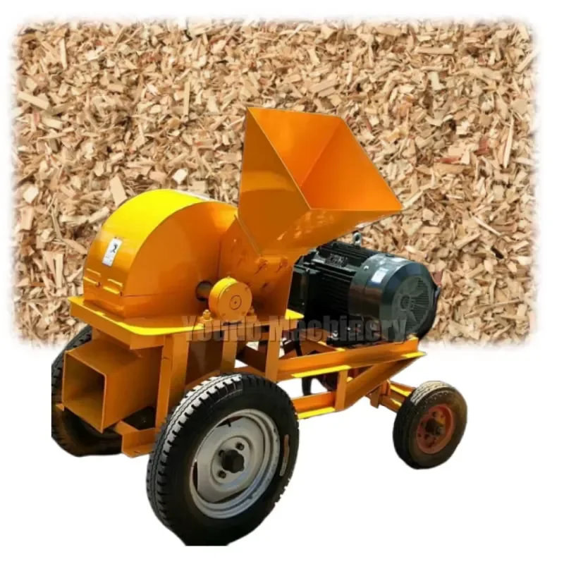 High performance 1-20 tons / hour wood shredder (electric / diesel engine) China's leading forestry machinery