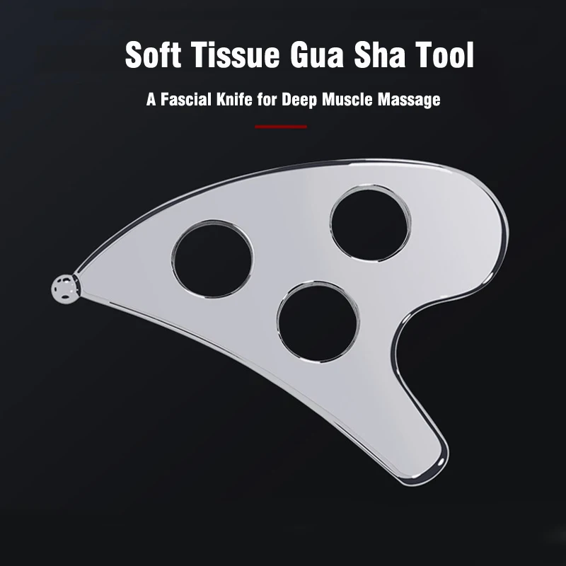 Stainless Steel Gua Sha Scraping Board IASTM Therapy Massage Tools Deep Tissue Massager Guasha Fascia Recovery Muscle Relaxation