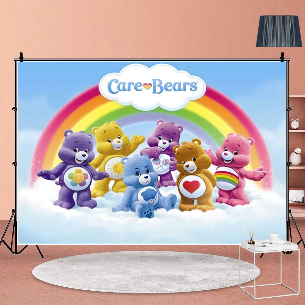 

Miniso CareBear Decoration Backgrounds Photographs Photo Backdrop Paper Photography Accessories Props Deco Photozone Photoshoot