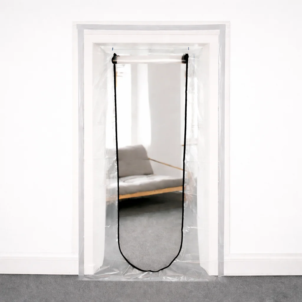 Pack 2 Puertas Antipolvo con Cremallera 220x120 cm de Valentia Home – Pack 2 Unidades con Cremallera| Instalación Fácil con Adhesivo |Protección para Obras  | ✅ Entrega 24/48h