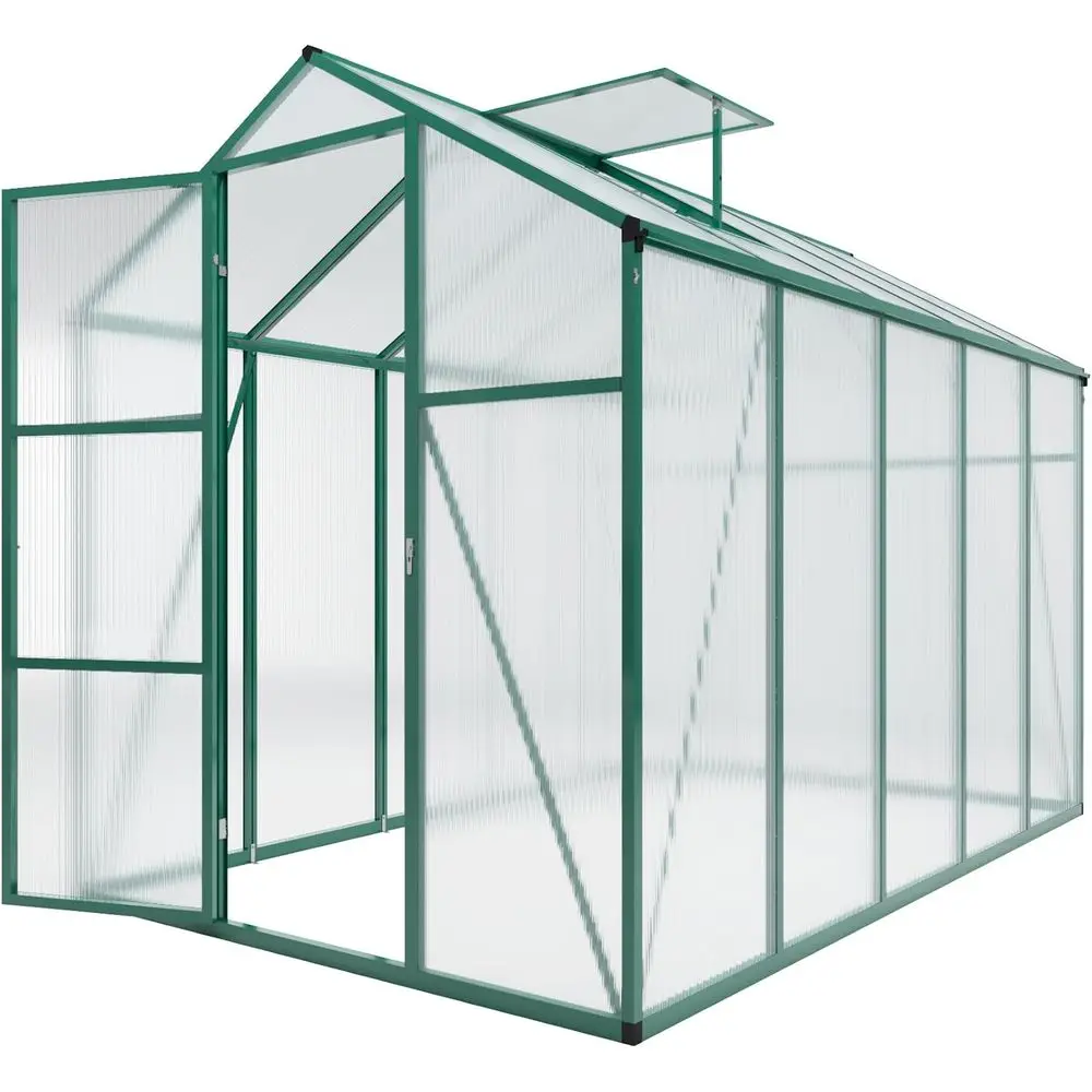 

Upgraded Greenhouse with Enhanced Wind Resistance, Secure Door, Roof Vent, and Spacious Interior for Outdoor Gardening