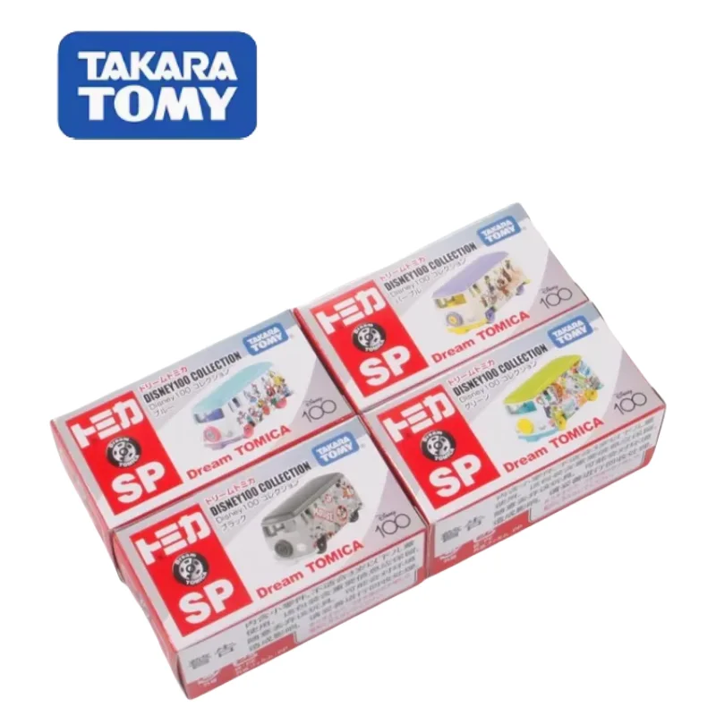 TAKARA TOMY Dream Card DieCast Alloy Car Model Decorative Decoration Toy Disney Anniversary Collection, a gift for children.