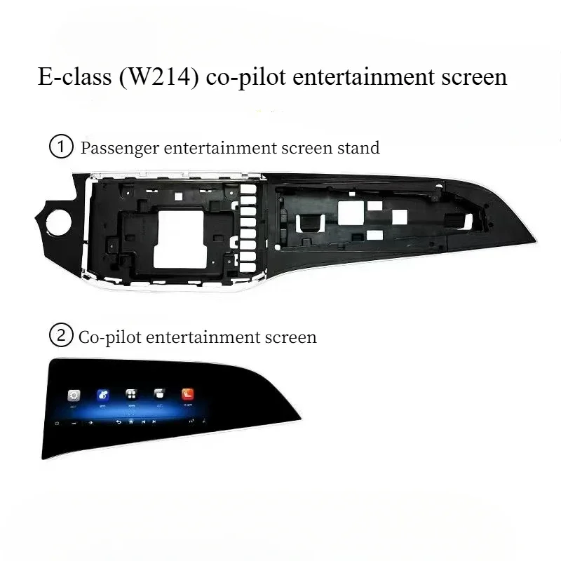 For 24 Mercedes-Benz New E-Class W214 Passenger Entertainment Large Screen Plug To Plug Without Decoding Lossless Installation