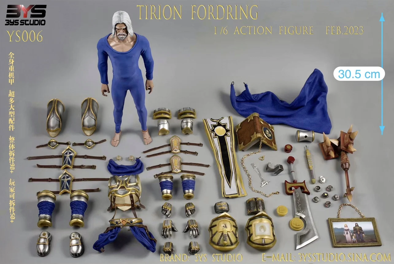 Pre Sale 30.5Cm 3Ys World of Warcraft Tirion Fordring Game Action Figure Moveable Joint Model Soldier Garage Kit Toys Gift