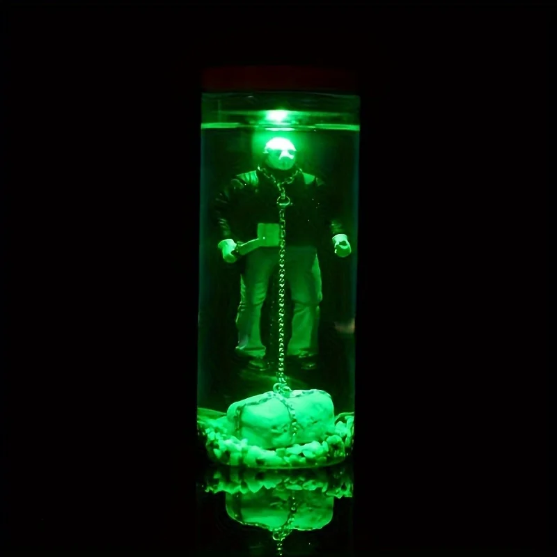 ジェイソン・ウォーカーズ、ヴィンテージホラーランプ、ホラーデコレーション、ホラー映画デコレーション、ホラーギフト、怖いコレクターウォーターランプ、ホラーデコレーション