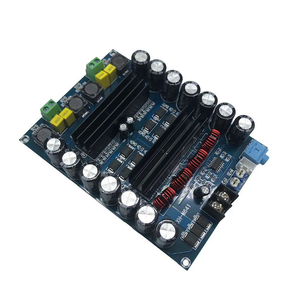 XH-M641 High Power Amplifier Board Dual Channel TPA3116D2 Car Audio Amplifier DC12V 150W Battery Powered Amplifier Module