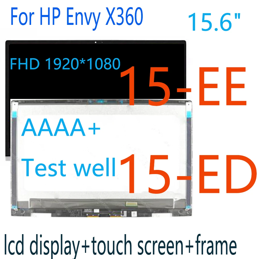 NEW 15.6 Inch For HP Envy x360 15-ED 15M-ED 15-ee0504sa 15m-ee0013dx 15-ee FHD IPS LCD Display Touch Screen Digitizer Assembly