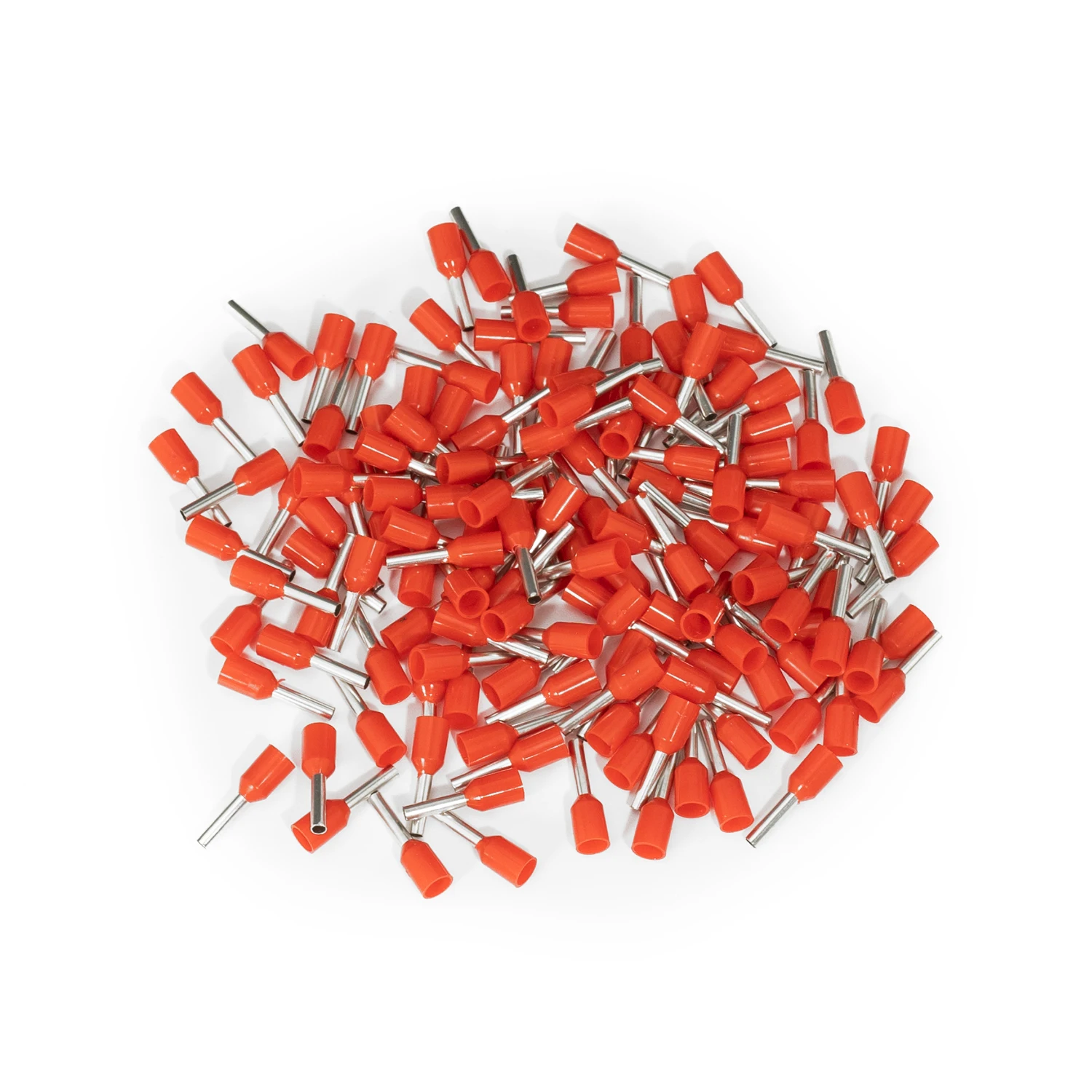 100pcs/Pack E0508 E7508 E1008 E1508 E2508 Insulated Ferrules Terminal Block Cord End Wire Connector Electrical Crimp Terminals