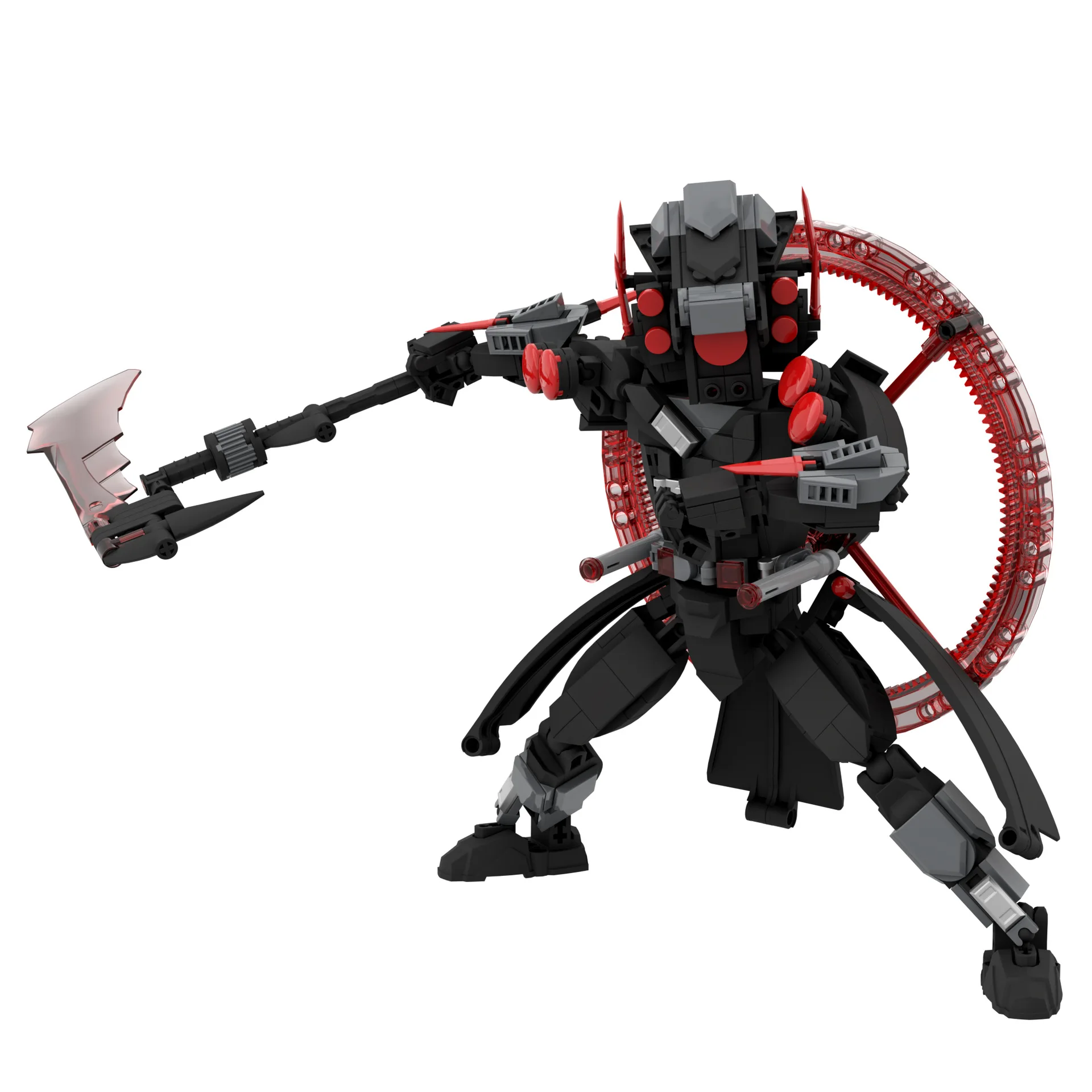 Skibidi – figurines d'action de toilette, blocs de construction, exécuteur Titan, haut-parleur avec gros faux, jouets Puzzle d'apprentissage éducatif