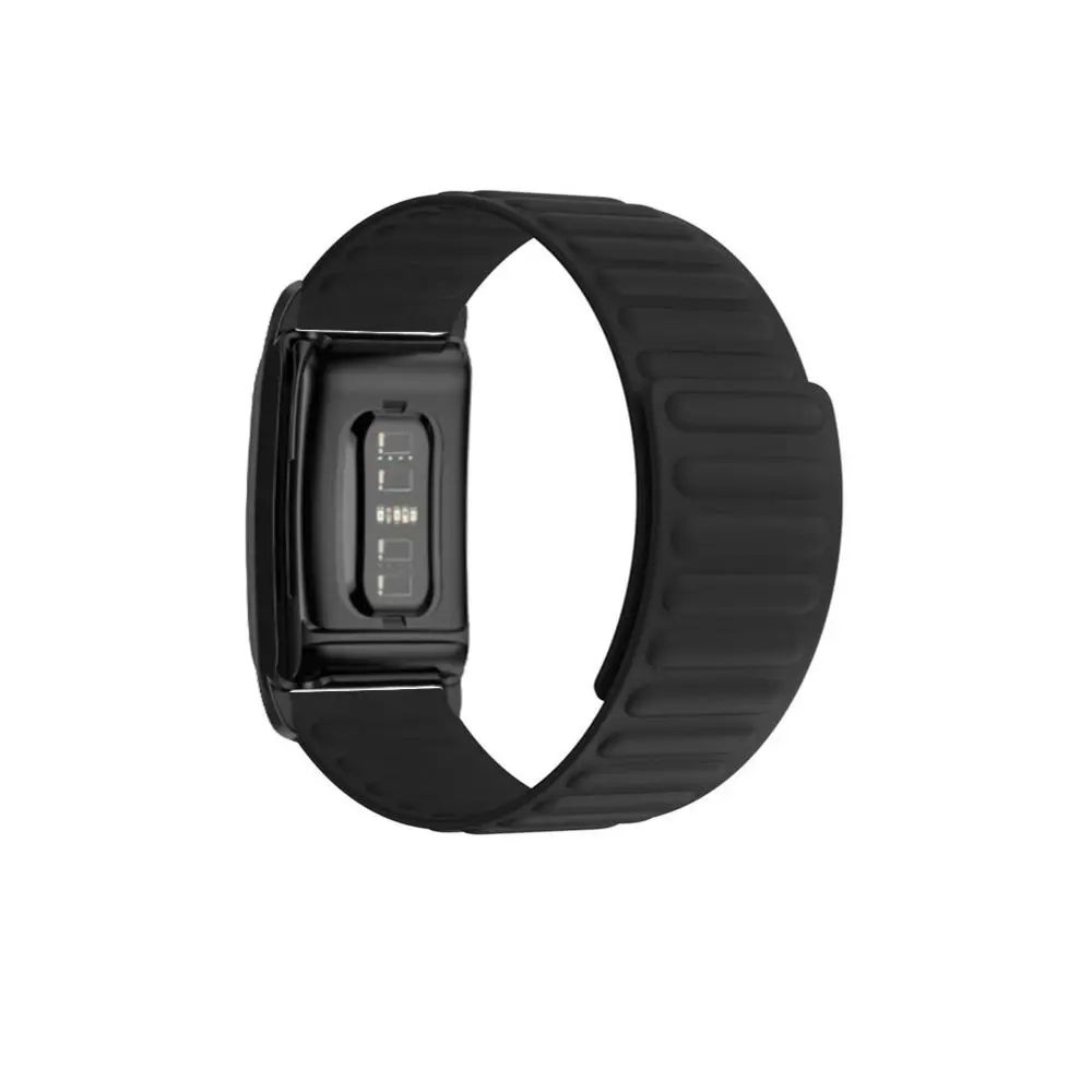 Nova banda de fitness magnética ajustável silicone esportes pulseira com caso relógio protetor rastreador cinta para whoop 4.0 das mulheres dos homens