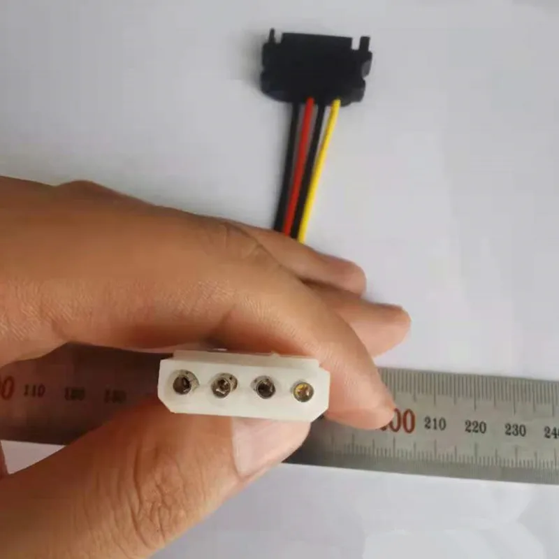 SATA Power Cable Serial SATA 15pin Female to Molex IDE 4pin Female Power Supply for HDD Power Cable