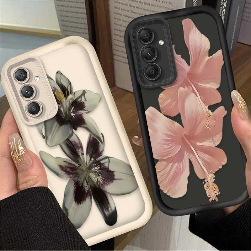 

Painting Lily Flower Phone Case For Samsung Galaxy A54 A05S A05 A34 A24 A14 A53 A33 A23 A13 A52 A52S A32 A22 A12 A71 A51 A31