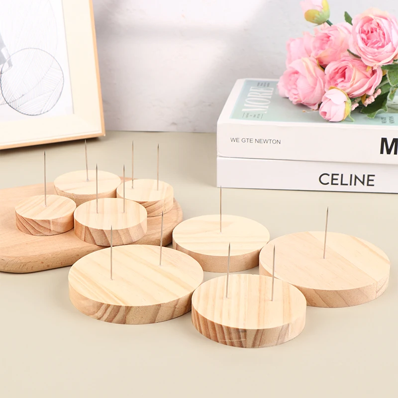 Display Stand Holder Crochet Stands Rack Support Storage Base Wooden Figure Animal Action Suppprt Base