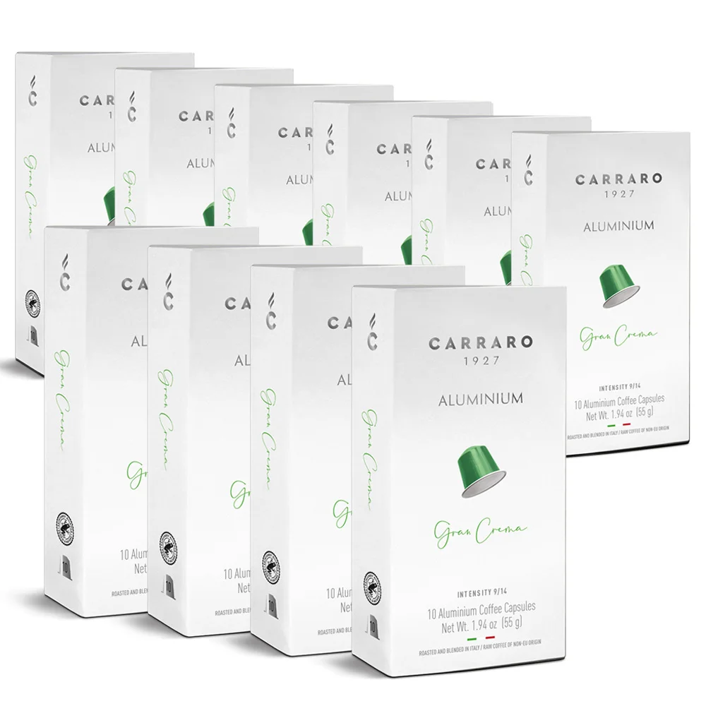 Intenso Cararo Nespresso Compatible Capsule Coffee Aluminum 10 Boxes 100
