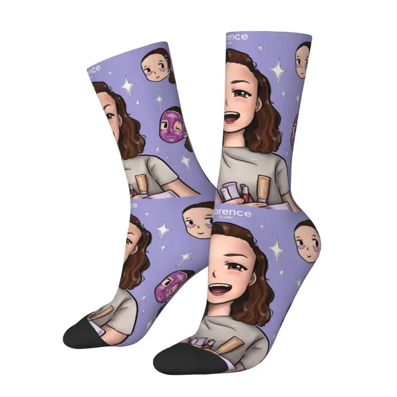 Florence By Mills Men Women Crew Socks Unisex Cute 3D Printing Dress Socks