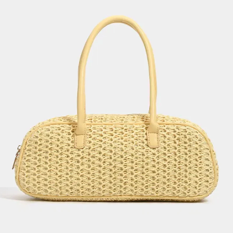 

NEW Straw Beach Bag Summer Shoulder Bag Woven Tote Handbag Casual Beach Tote Bag for Women Travel Bag