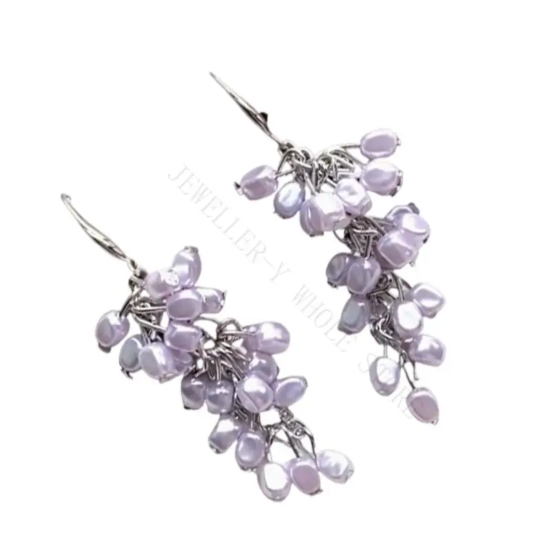 R7UF Beautiful Grape Themed Earrings Handmade Alloy Jewelry Accessories Accessory For Casual Or Formal Outfits