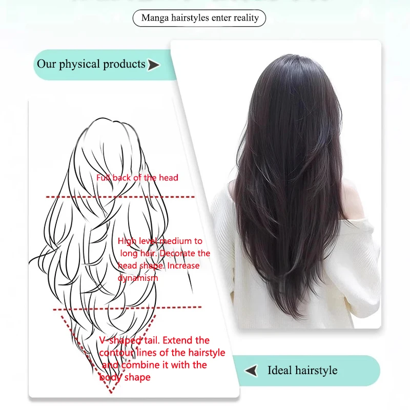 U-shaped High-level Wig Piece for Women