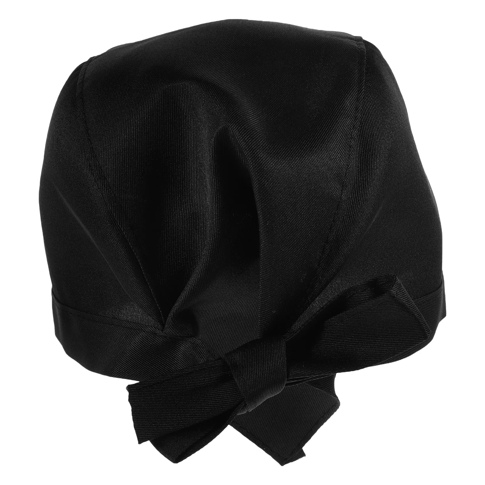 Chapeau de chef noir, ruban de crâne de restauration, Turban en toile réglable pour la cuisine professionnelle, utilisation quotidienne, Turban de Pirate