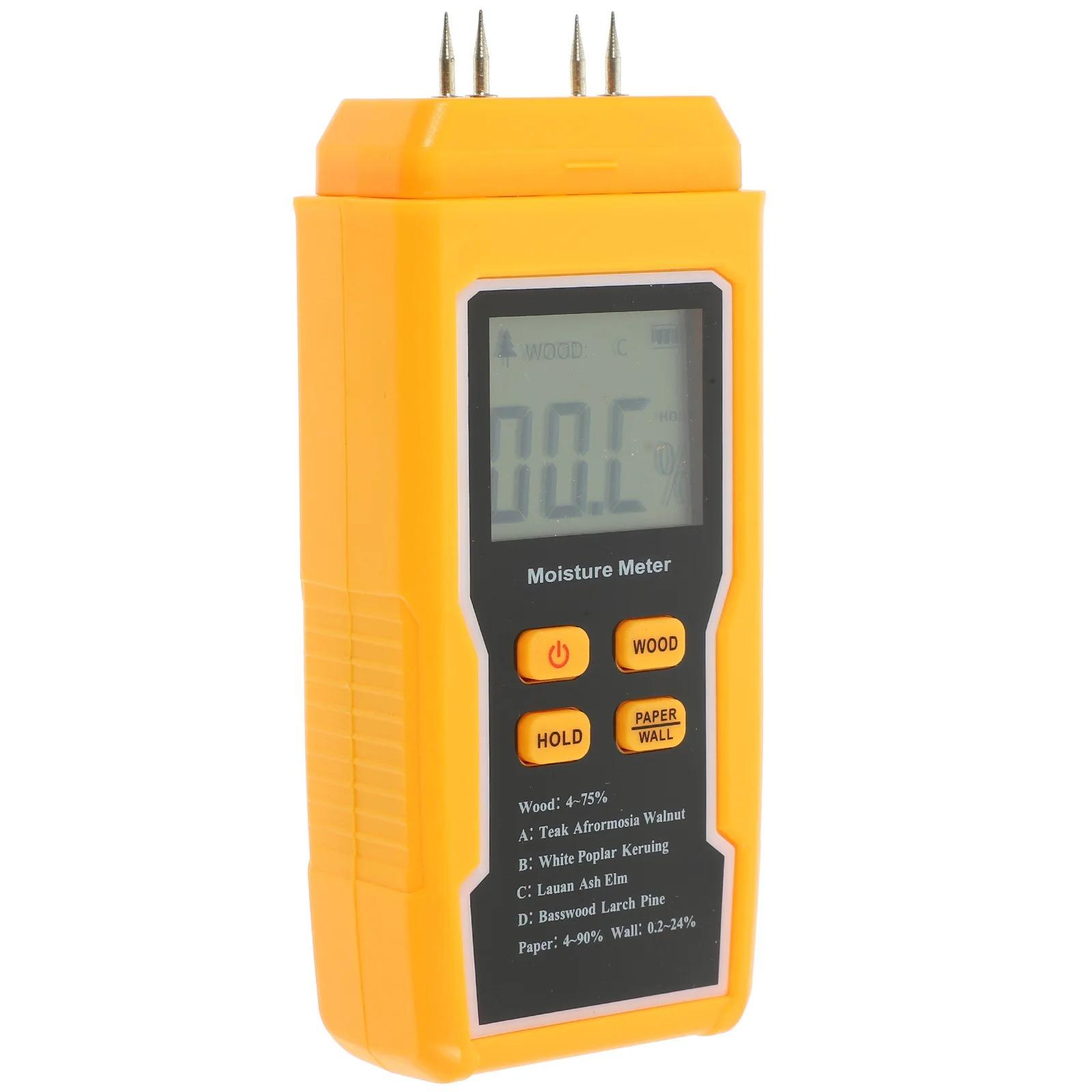 

Wood Moisture Meter Compact Durable Moisture Tester Tool for Wood Cardboard Drywall Floor LCD Display Digital