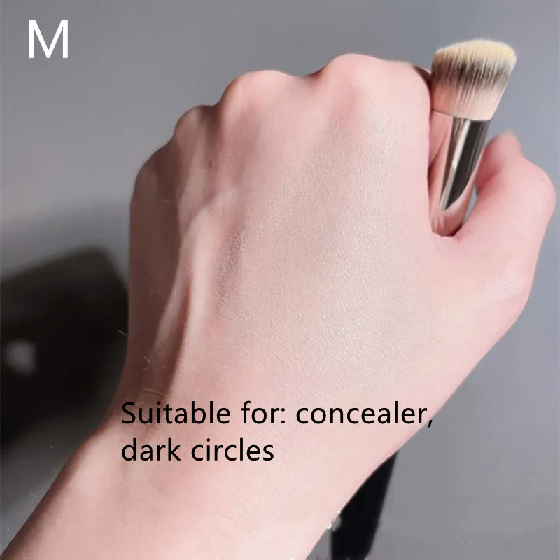 Makeup Brushes Seamless Cover Synthetic Dark Circles Liquid Cream Foundation Concealer Angled  Cosmetics Contour Brush for Women