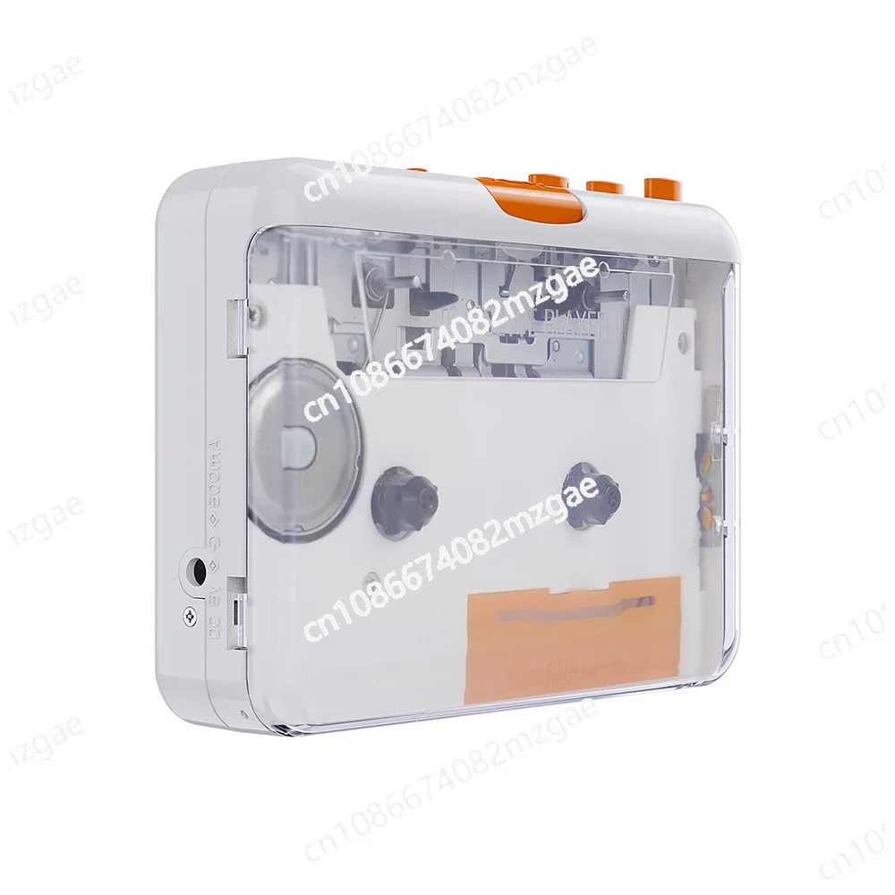 Tape to MP3 Cassette 218SP Yellow and White Cassette Converter, Tape Drive Walkman